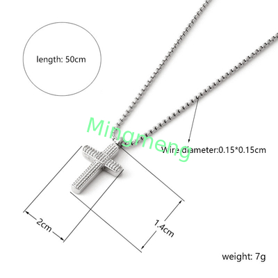 Stainless steel white gold cross pendant necklace with fresh diamond arrangement and full diamond cross necklace
