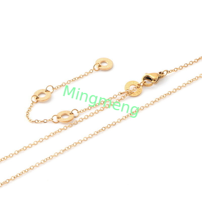 Gold stainless steel necklace, light luxury, niche high-end collarbone necklace, temperament, women's high-end design, collarbone chain, new style