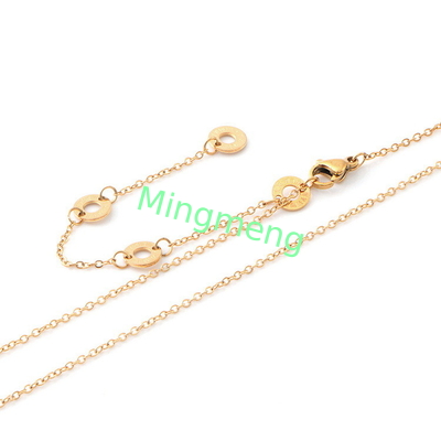 Gold stainless steel necklace, light luxury, niche high-end collarbone necklace, temperament, women's high-end design, collarbone chain, new style