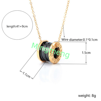 Gold stainless steel necklace, light luxury, niche high-end collarbone necklace, temperament, women's high-end design, collarbone chain, new style