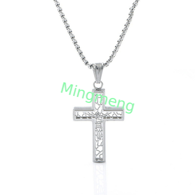 New hollowed out cross men's necklace, fashionable, simple and exquisite accessories wholesale