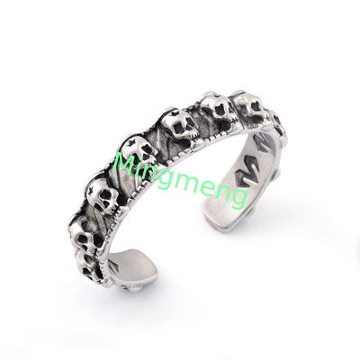 Retro skull bracelet for men, niche design, trendy and fashionable men's bracelet