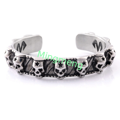 Retro skull bracelet for men, niche design, trendy and fashionable men's bracelet