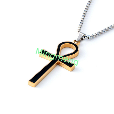Advanced, minimalist, fashionable, and niche men's original cross pendant necklace