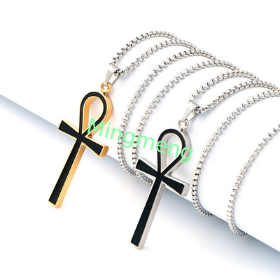Advanced, minimalist, fashionable, and niche men's original cross pendant necklace