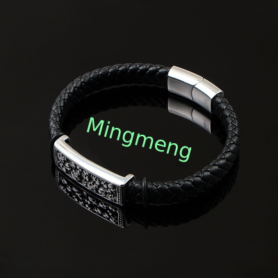 Express Your Individuality with our Stainless Steel Skull Bracelet Corrosion-Resistant and Strong