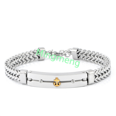 Stainless steel domineering chain anchor personalized men's bracelet hip-hop niche design