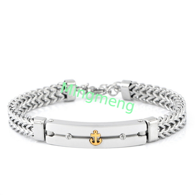 Stainless steel domineering chain anchor personalized men's bracelet hip-hop niche design