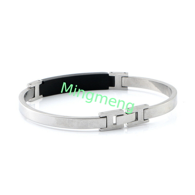Fashionable stainless steel buckle bracelet design, simple titanium steel hot selling men's bracelet