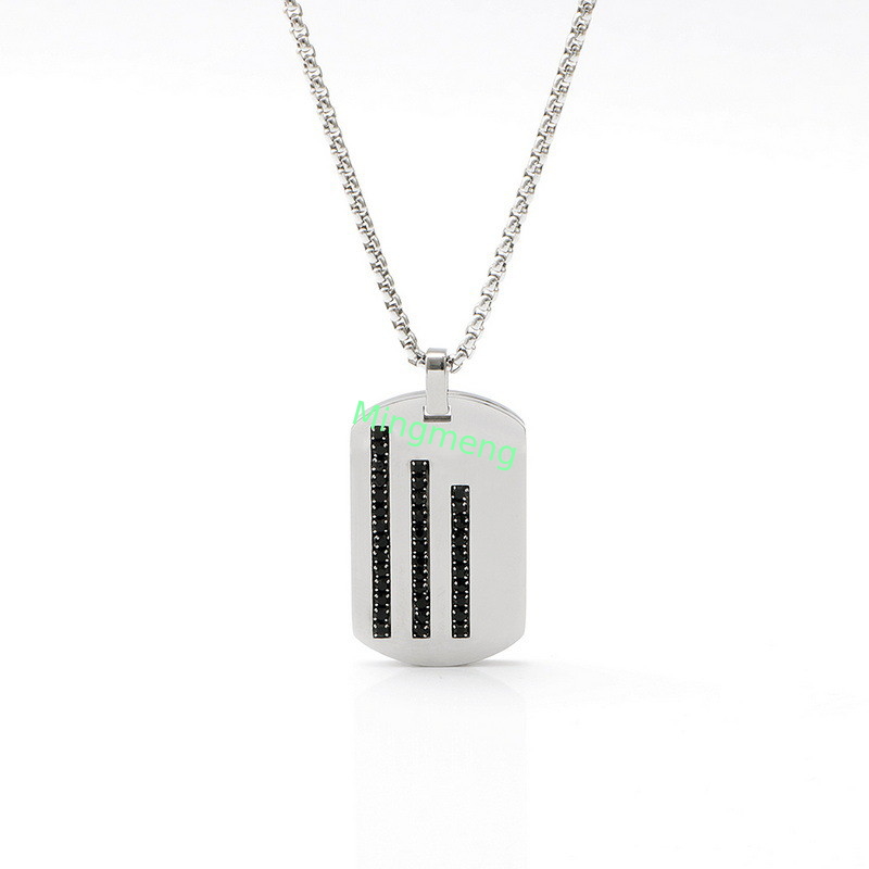 Personalized, fashionable, simple accessories, stainless steel high-end pendant, men's necklace, romantic, trendy, creative accessories