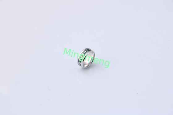 European and American Micro Glazed Great Wall Pattern Personalized Titanium Steel Ring for Men and Women