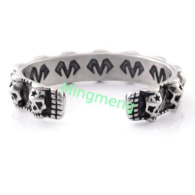 Retro skull bracelet for men, niche design, trendy and fashionable men's bracelet